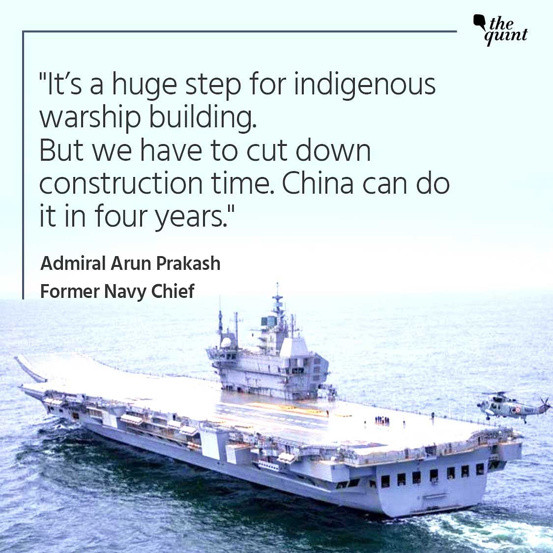 Named after India's first aircraft carrier and Indian Navy's crown jewel from 1961-1997, 'Vikrant' is India's pride.