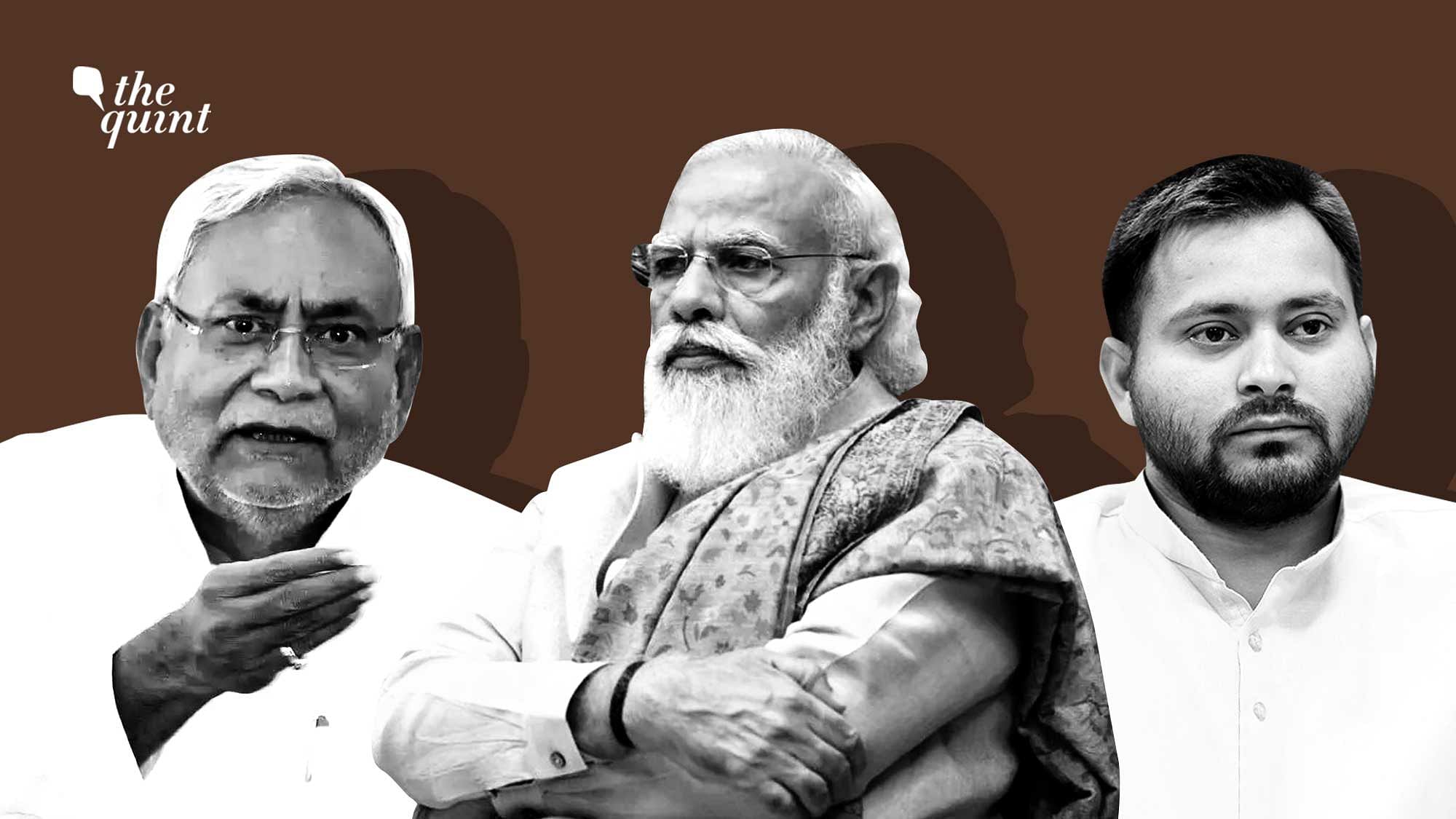 <div class="paragraphs"><p>Nitish Kumar, Narendra Modi and Tejashwi Yadav.&nbsp;</p></div>