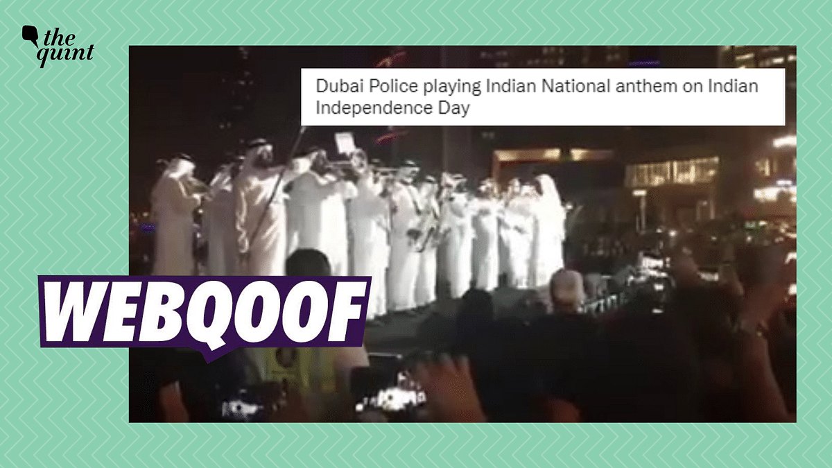 2019 Clip of Dubai Police Playing Indian National Anthem Falsely Linked to I-Day