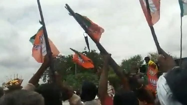 Four Karnataka BJP Workers Arrested for Celebratory Firing at Rally