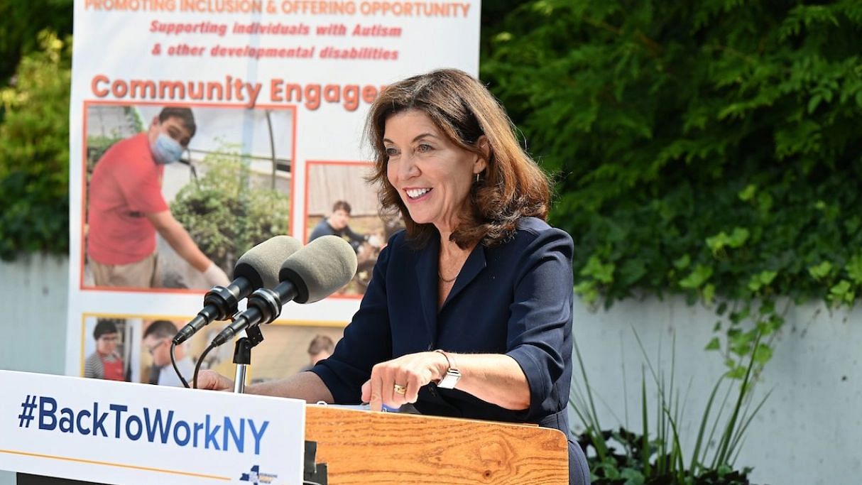 <div class="paragraphs"><p>Lt Gov&nbsp;Kathy Hochul becomes&nbsp;the first-ever female head of the state of New York.</p></div>