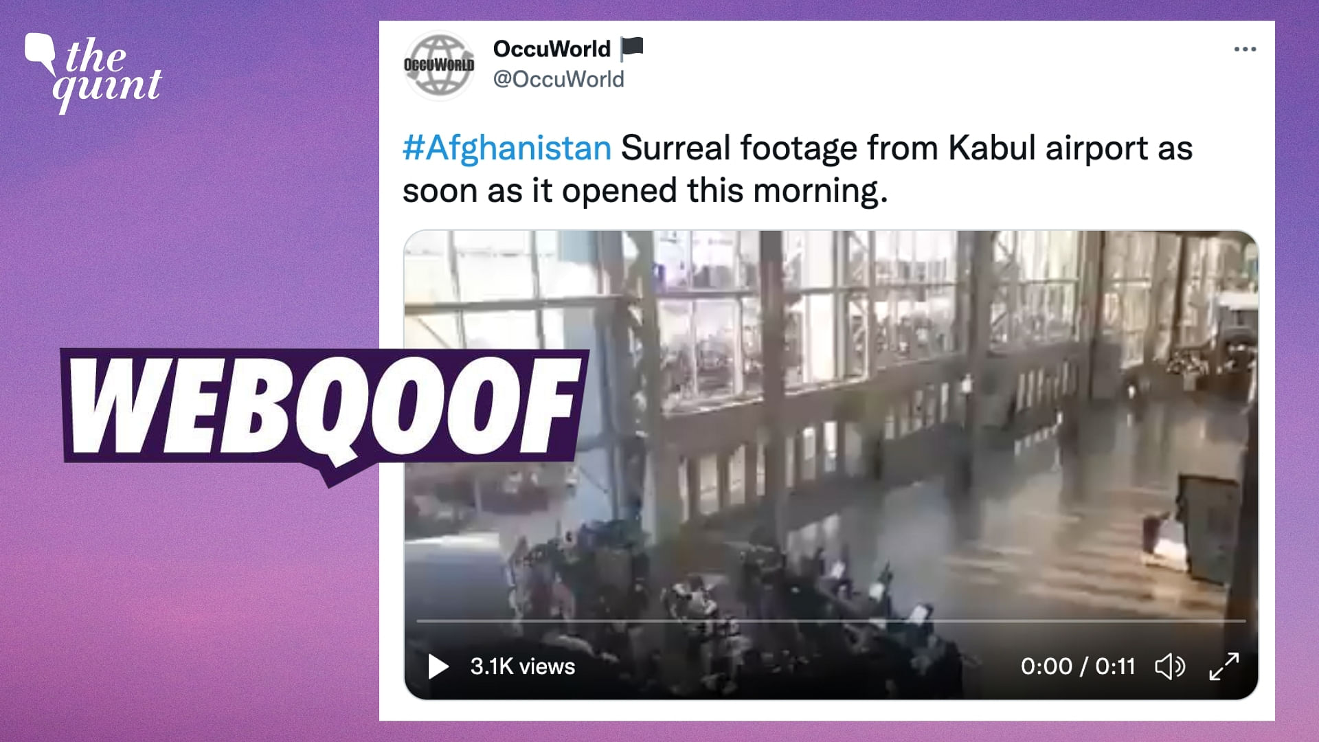 <div class="paragraphs"><p>The claim says that the video shows a crowd entering the Kabul airport.</p></div>