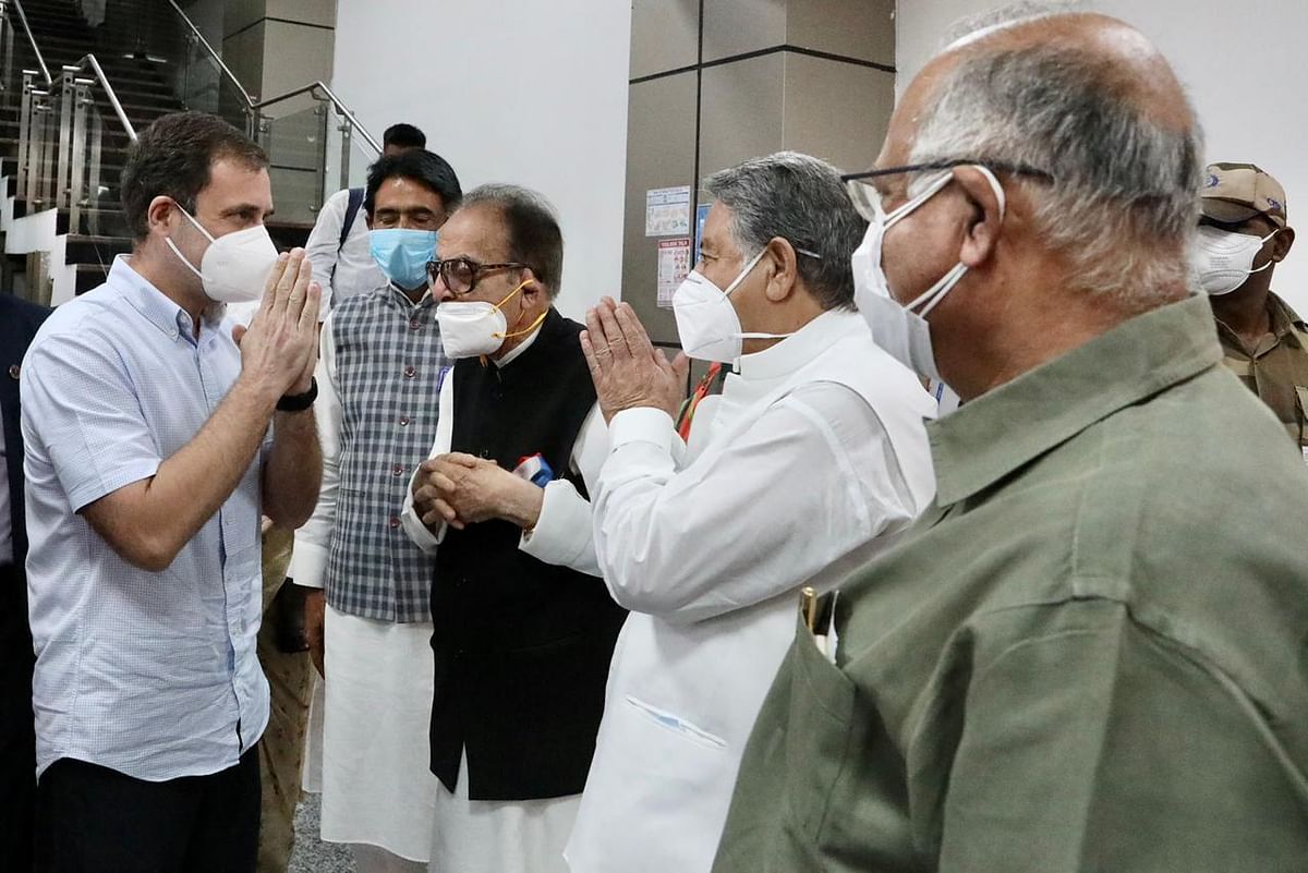 This is Rahul Gandhi's first visit to Jammu and Kashmir since the abrogation of Article 370.