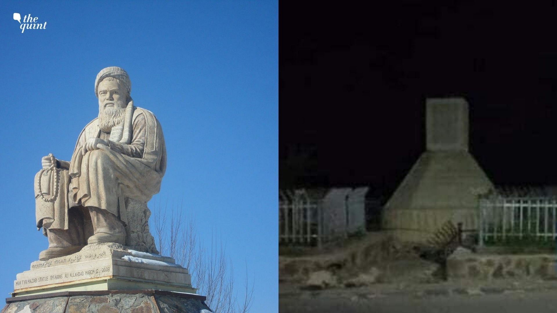 <div class="paragraphs"><p>Photos doing the rounds of social media on Wednesday, show that the Taliban have “blown up” a statue of a Shiite militia leader.</p></div>