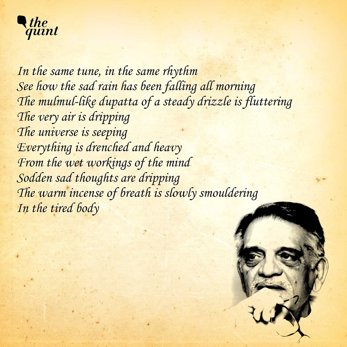 <div class="paragraphs"><p>Gulzar's poem on rains and sadness. </p></div>