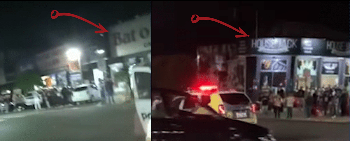 The video shows police officials chasing a 17-year-old boy in Brazil's Pérola on 1 August.