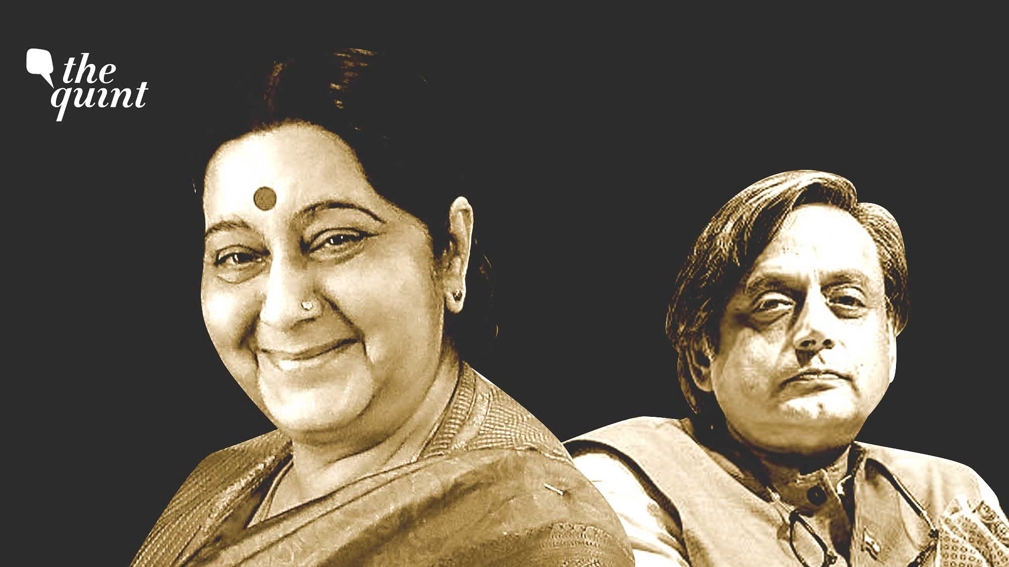 <div class="paragraphs"><p>Dr Shashi Tharoor remembers&nbsp;<ins>Sushma Swaraj</ins>&nbsp;on her second death anniversary.</p></div>