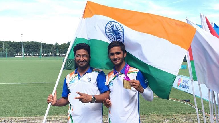 <div class="paragraphs"><p>Amit Kumar from Madhya Pradesh along with his team from India won the gold medal at World Archery Championship in Poland.</p></div>