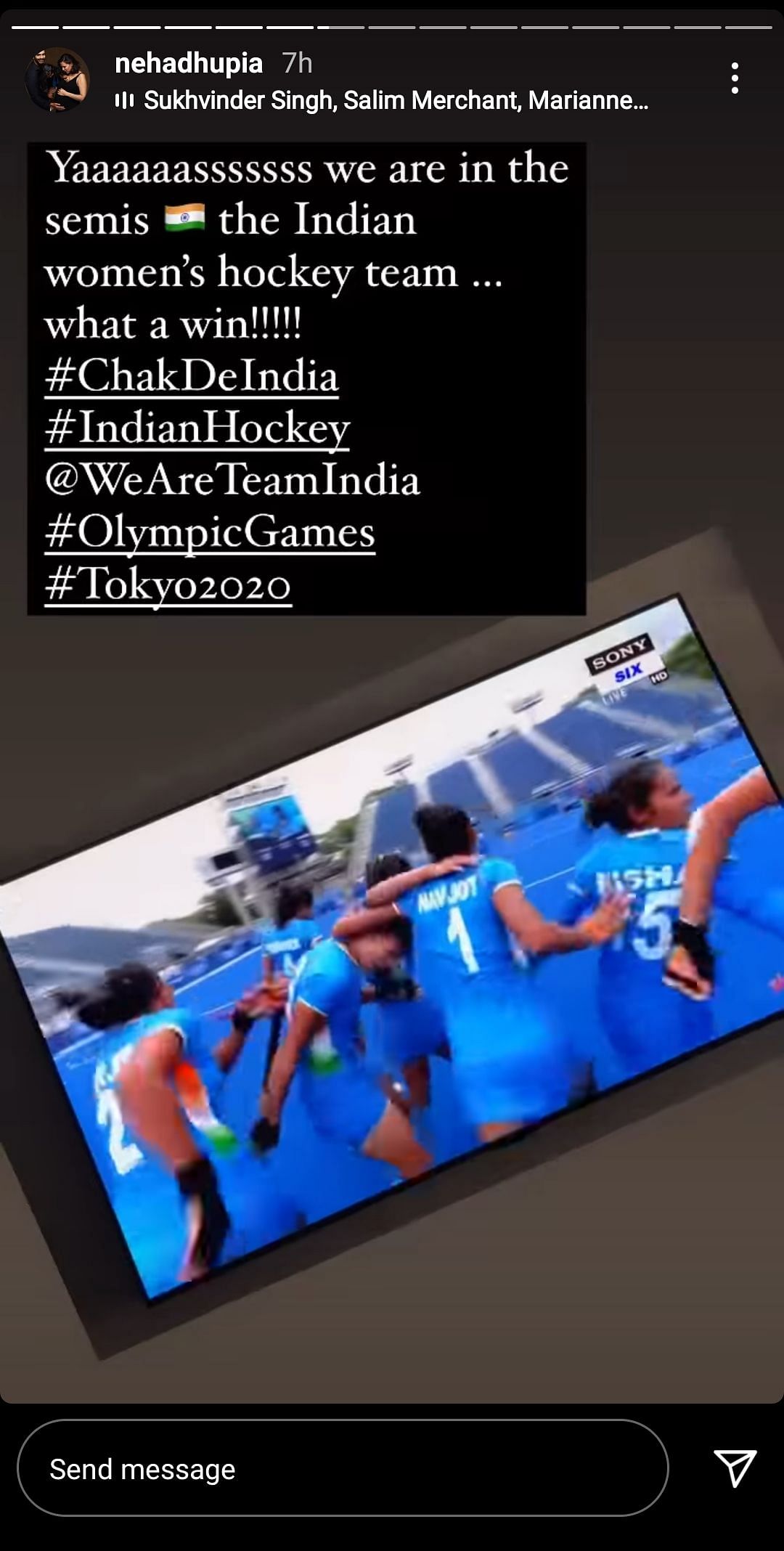 Taapsee Pannu, Arjun Kapoor, Samantha Prabhu also congratulated PV Sindhu and the Indian women's hockey team.