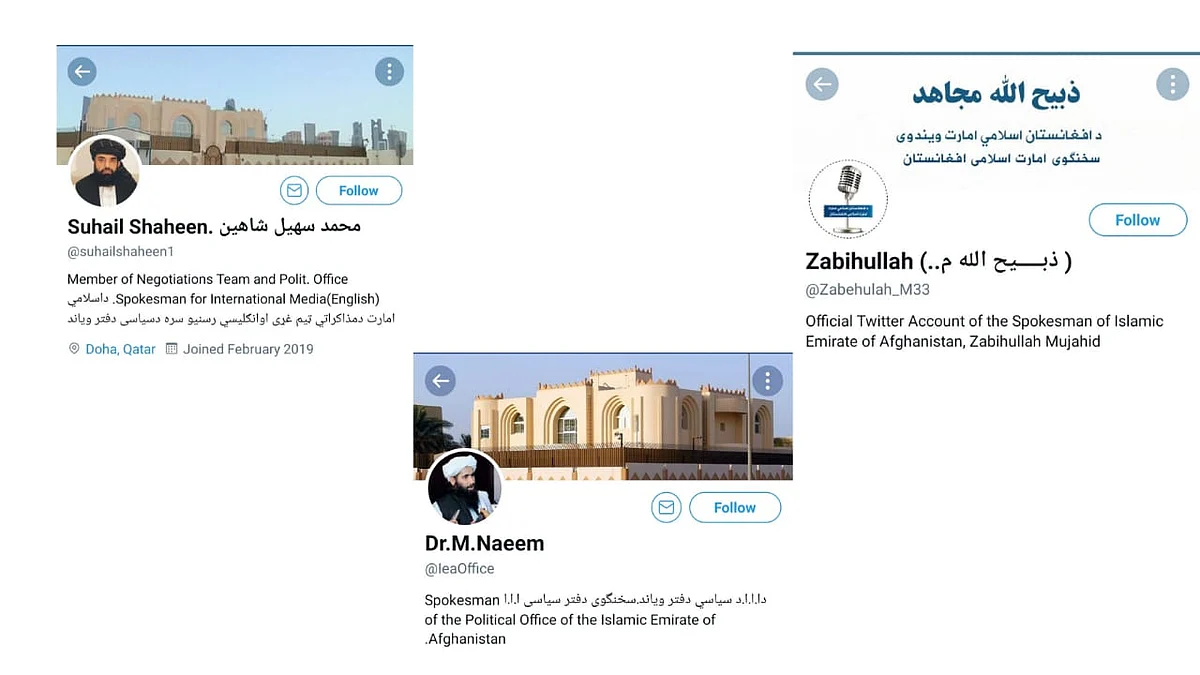<div class="paragraphs"><p>Twitter accounts of Taliban spokesperson.</p></div>