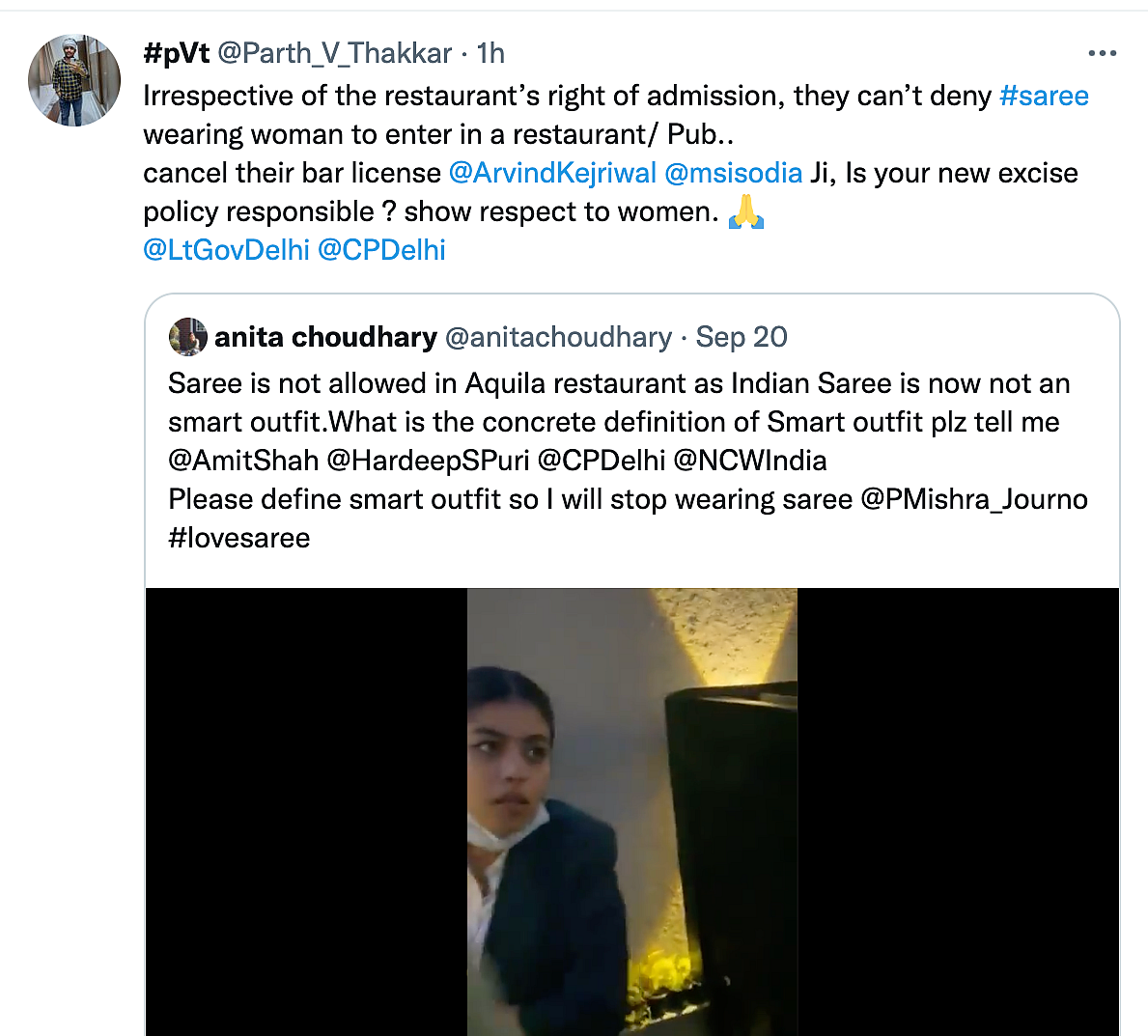 Delhi Restaurant That “Denied Entry for Wearing Saree” Told To Shut Over Licence