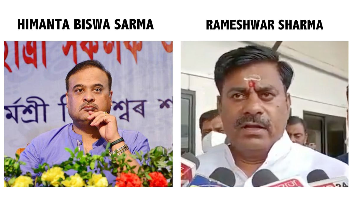 The man seen in the video is BJP MLA Rameshwar Sharma and not Assam's CM.