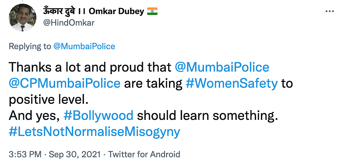 ‘Let’s Not Normalize Misogyny’: Mumbai Police’s Latest Post Wins Hearts