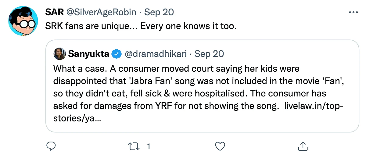 Woman Who Sued YRF for Excluding Jabra Fan Song from ‘Fan’ Gets Compensation