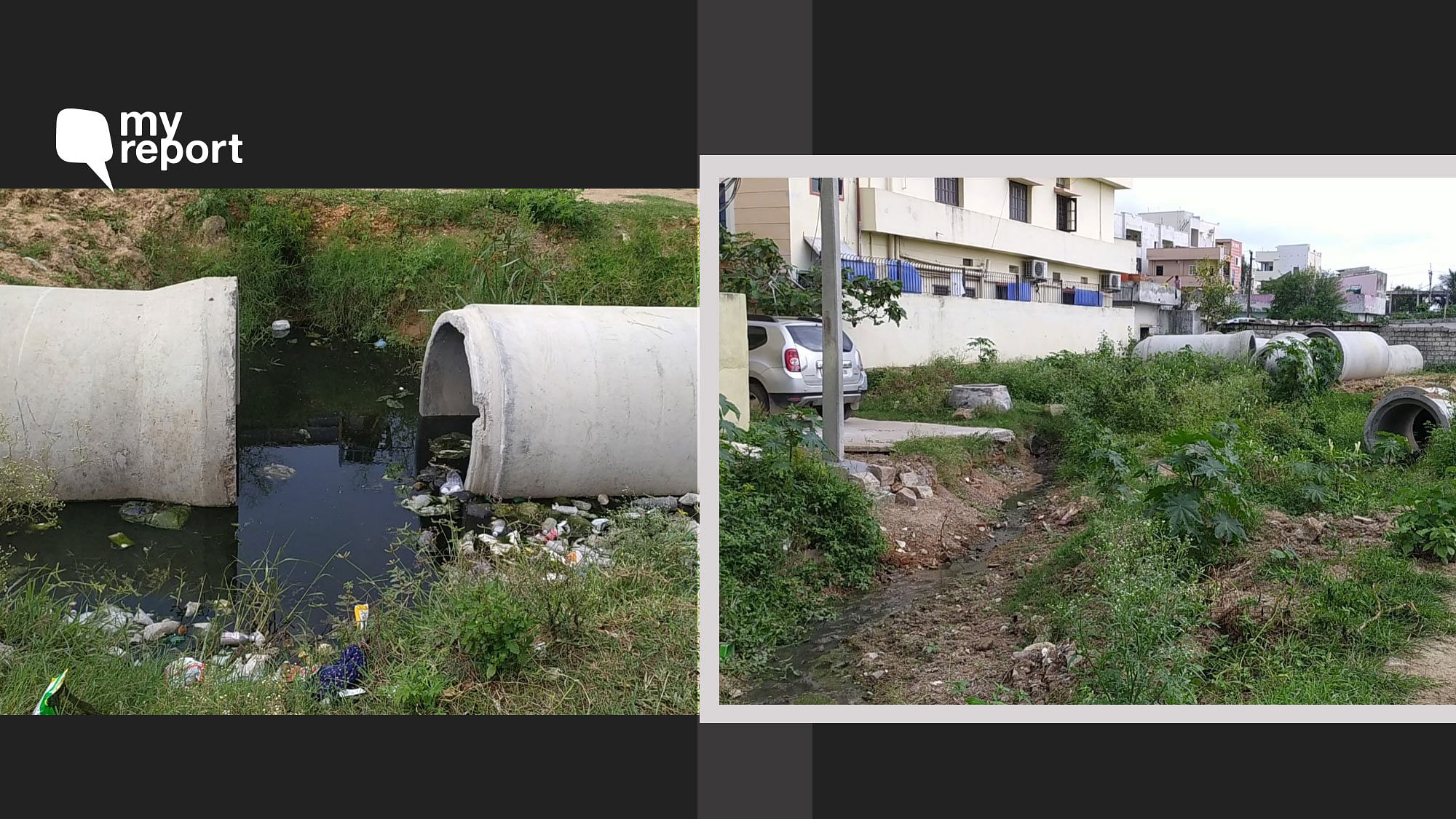 <div class="paragraphs"><p>Sewage flows into Hyderabad's Miyapur Patel Cheruvu (lake).&nbsp;</p></div>