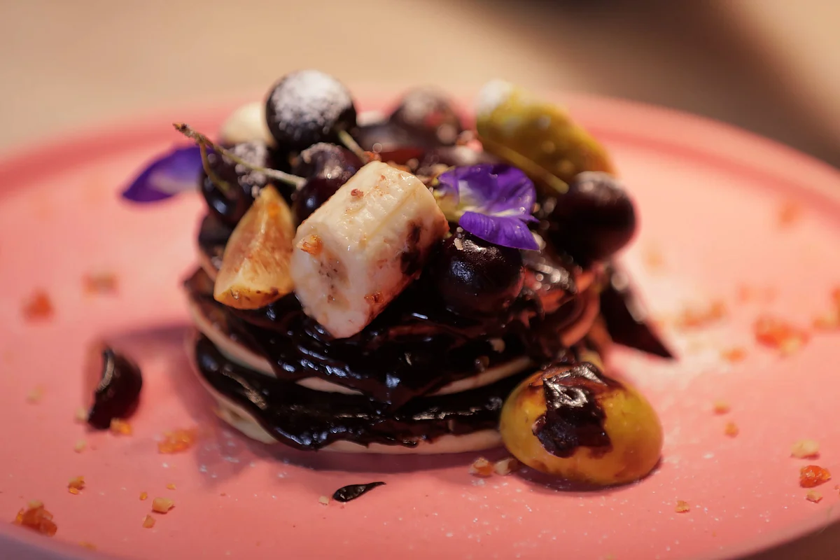 <div class="paragraphs"><p>Chocolate hazelnut pancakes.</p></div>