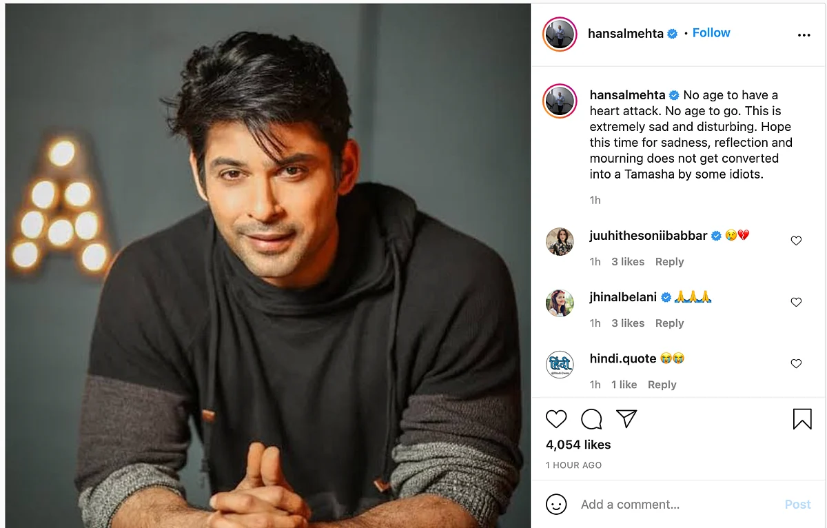 No Age to Go: Salman Khan, Vicky Kaushal, Others Mourn Sidharth Shukla's Demise