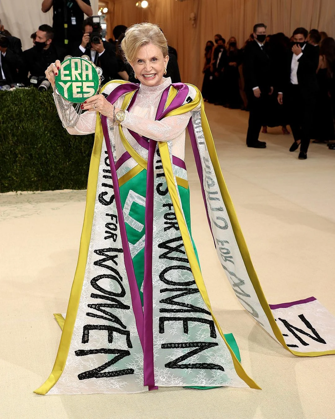 <div class="paragraphs"><p>Carolyn B Maloney at the Met Gala.</p></div>