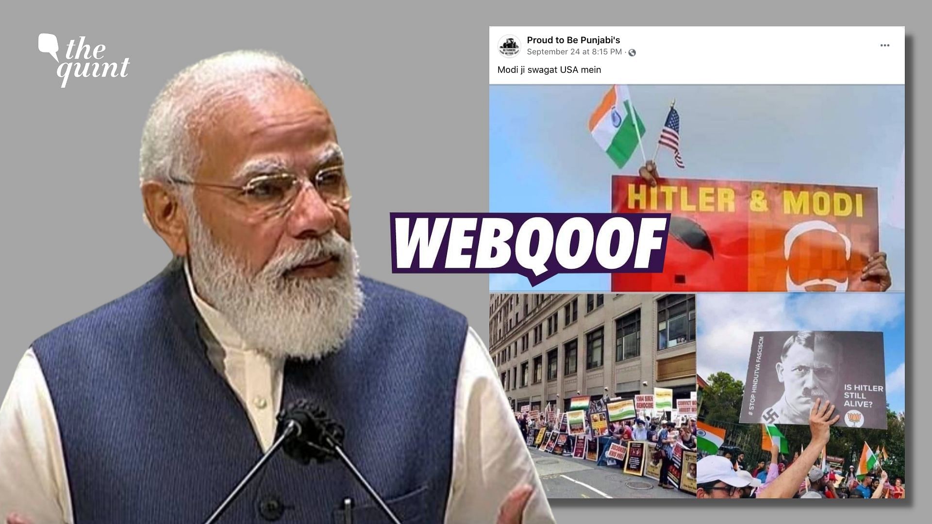 <div class="paragraphs"><p>A set of old images showing anti-Prime Minister Narendra Modi placards is being falsely linked to his recent US visit.</p></div>