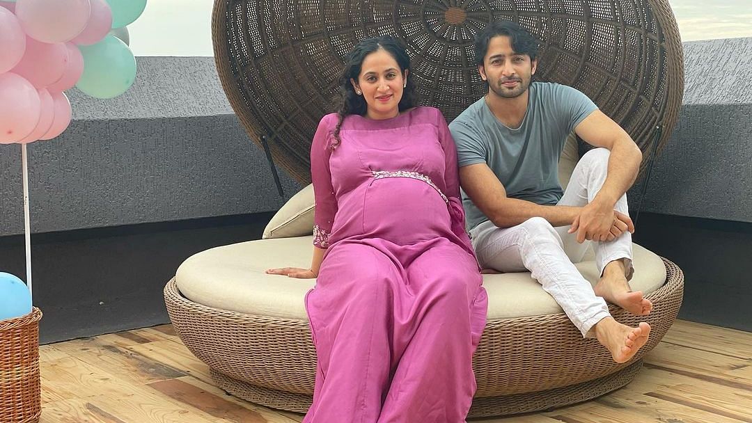 <div class="paragraphs"><p>Shaheer Sheikh with wife Ruchikaa Kapoor.</p></div>