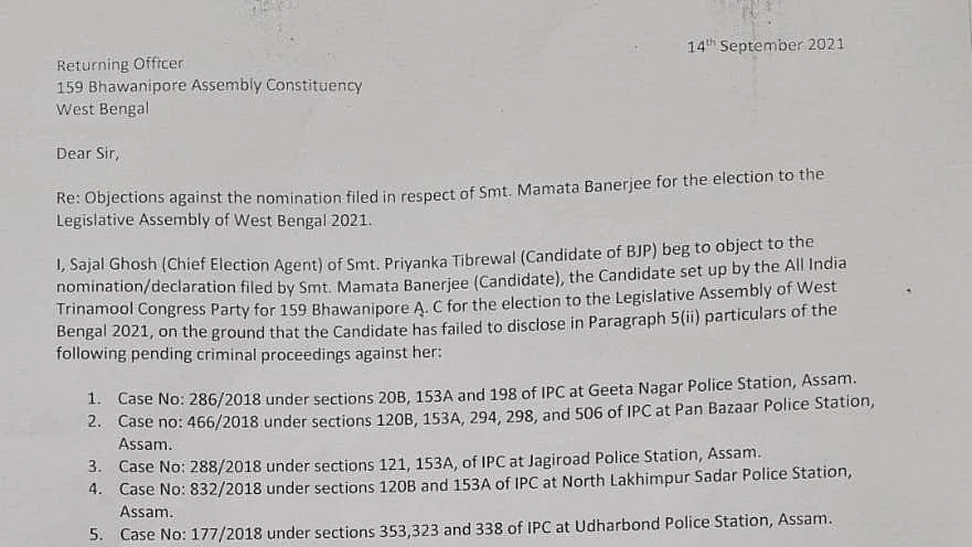 <div class="paragraphs"><p>The letter written by Sajal Ghosh to the Returning Officer.</p></div>