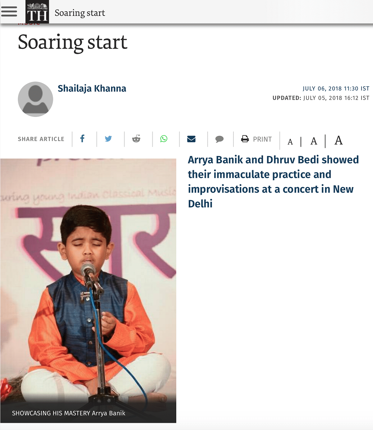 The child seen in the video is Siliguri-based Arrya Banik and not Viraj Joshi, grandson of Pandit Bhimsen Joshi.