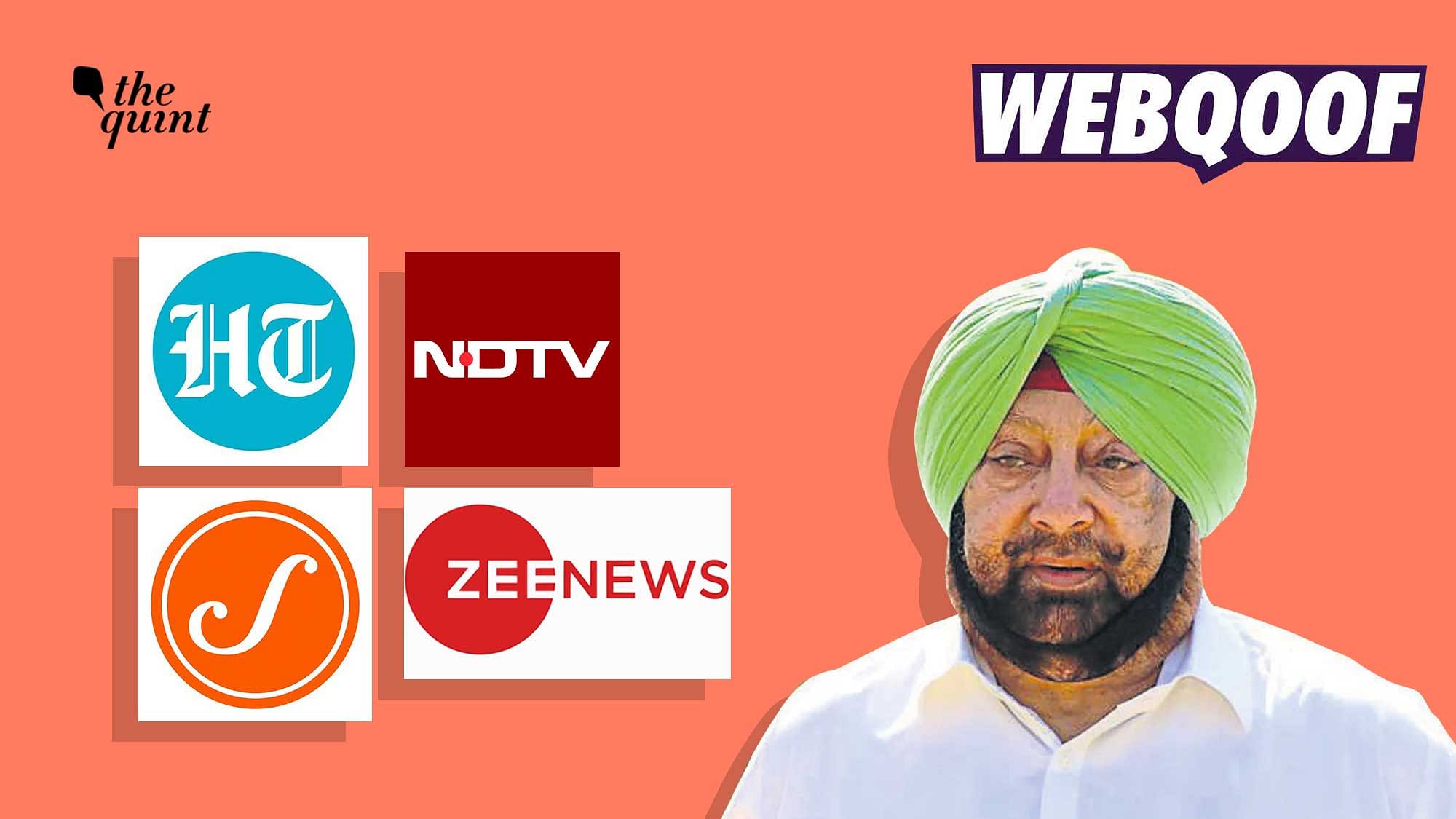 <div class="paragraphs"><p>Media outlets misreported that Captain Amarinder Singh 'dropped Congress' from his Twitter bio after stating that he will quit the party.</p></div>
