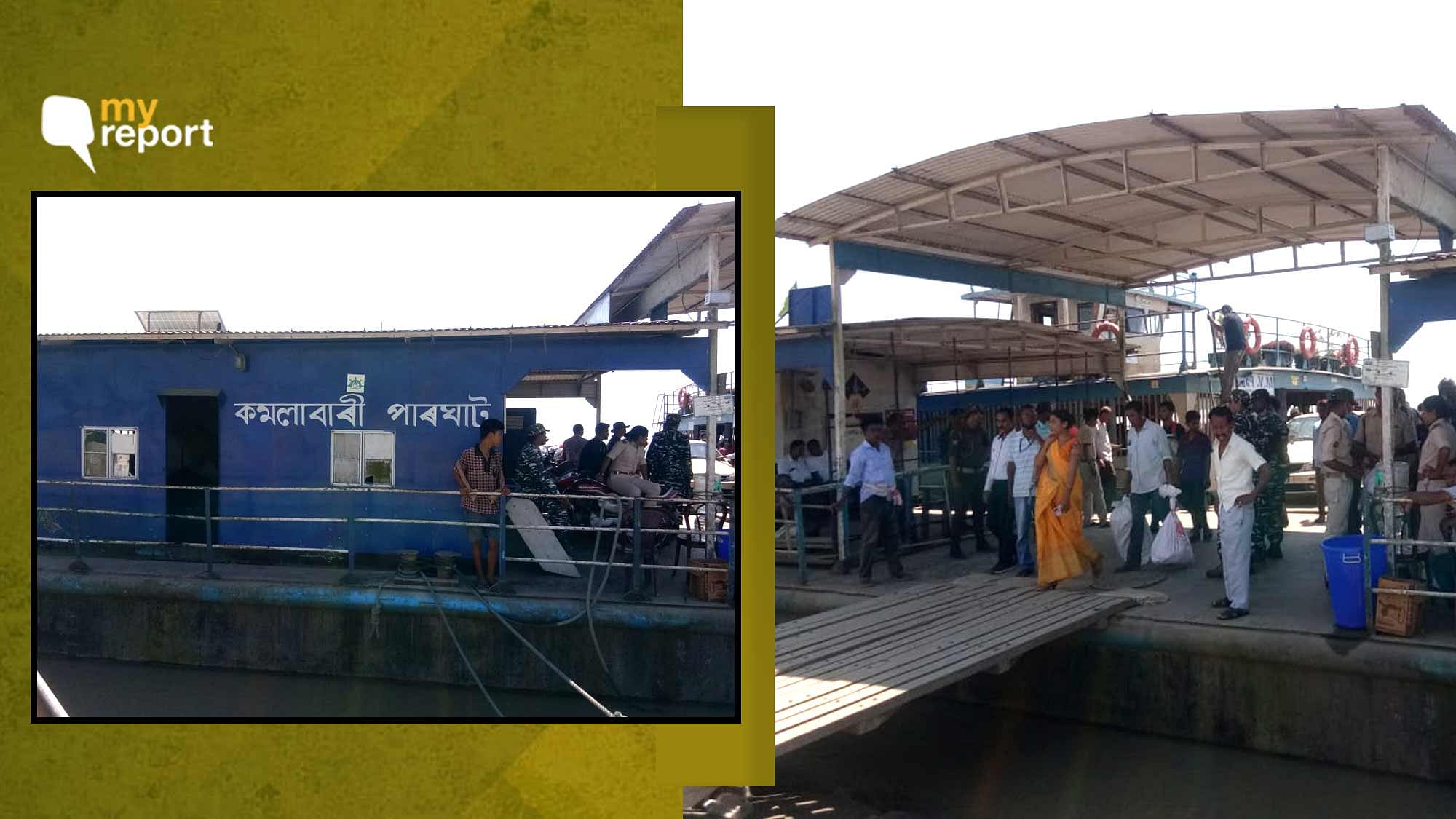 <div class="paragraphs"><p>Ferries waiting at the Majuli Ghat.&nbsp;</p></div>