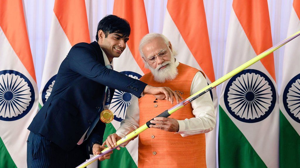 <div class="paragraphs"><p>Neeraj Chopra gifted his javelin to PM Modi after returning from the Tokyo Olympics.</p></div>