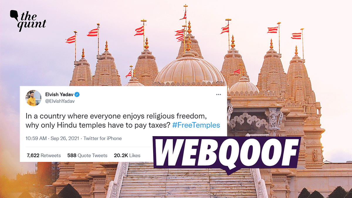 Do Only Temples Have to Pay Taxes in India? No, Claim is False