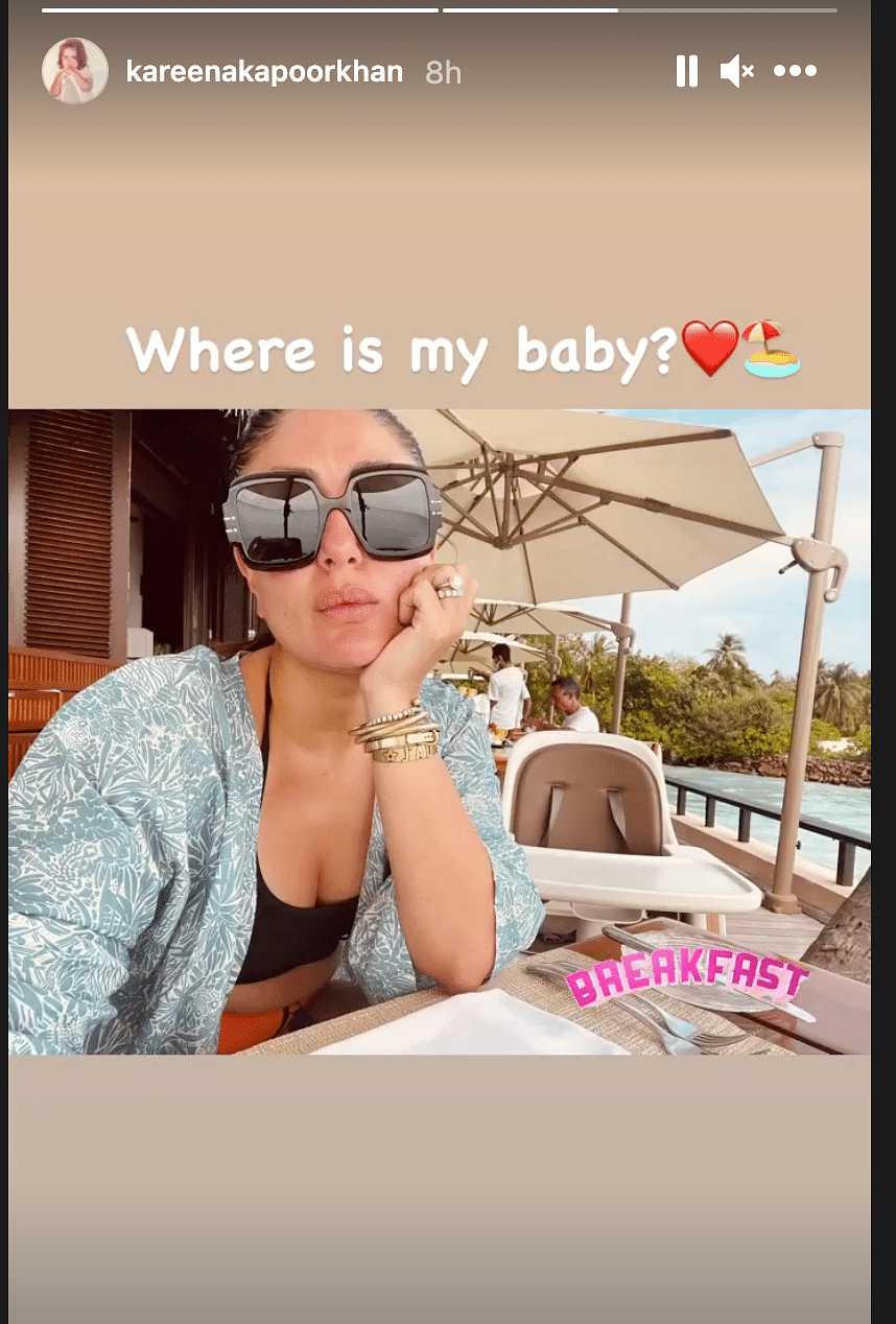 Kareena Kapoor has shared a bunch of photos from her Maldives vacation. 