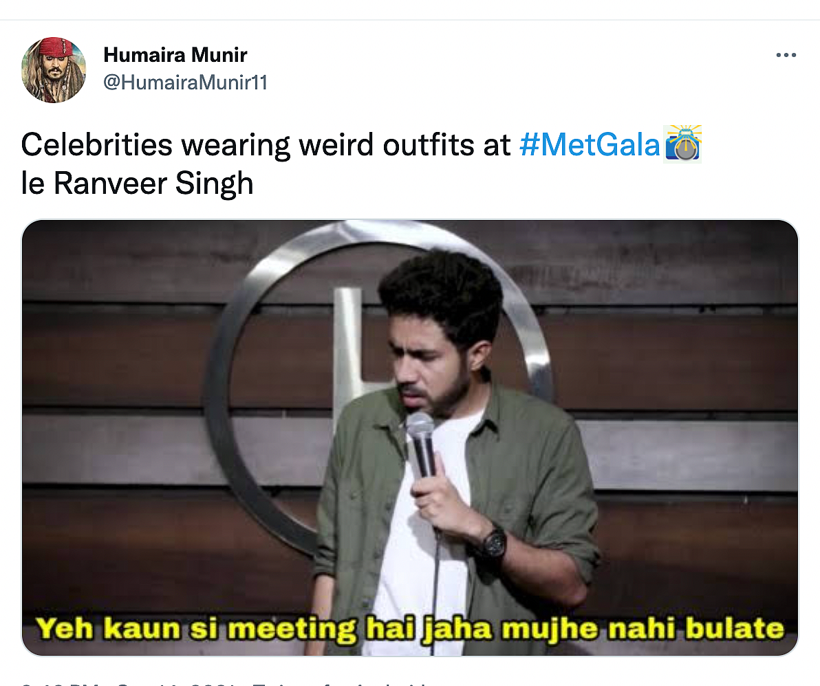 Ranveer Singh Memes Flood The Internet, Courtesy Met Gala 2021