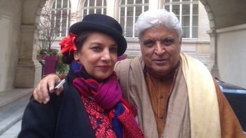 <div class="paragraphs"><p>Shabana Azmi with husband, lyricist Javed Akhtar.</p></div>