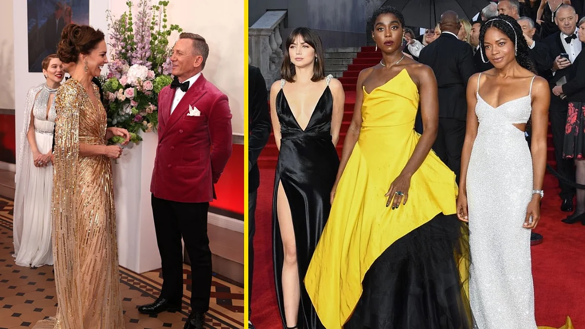 Pics: Daniel Craig, Kate Middleton, Lashana Lynch at the No Time To Die Premiere