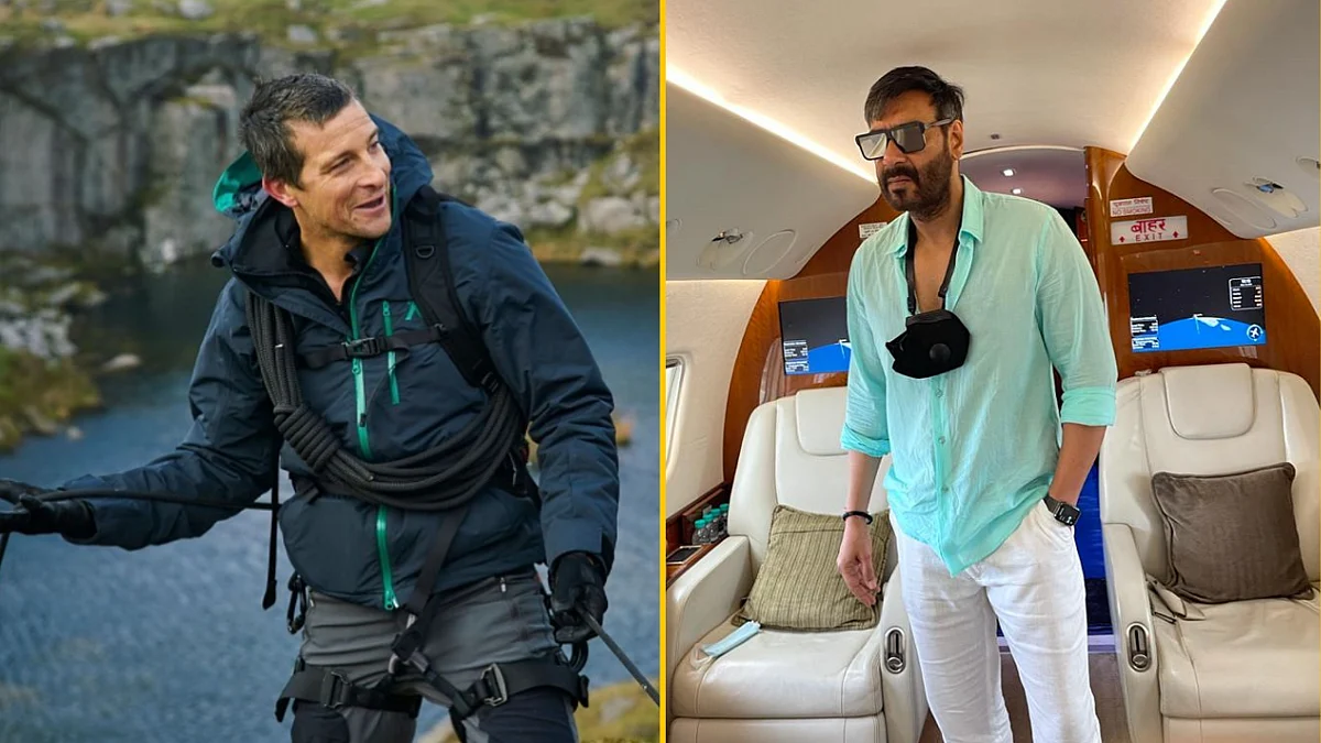 <div class="paragraphs"><p>Adventurer Bear Grylls; Ajay Devgn leaves for Maldives.</p></div>