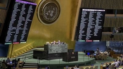 <div class="paragraphs"><p>Who represents Myanmar in the UN has become a question how when there are two governments - NUG and the Junta claiming their right; UNGA</p><p> </p></div>
