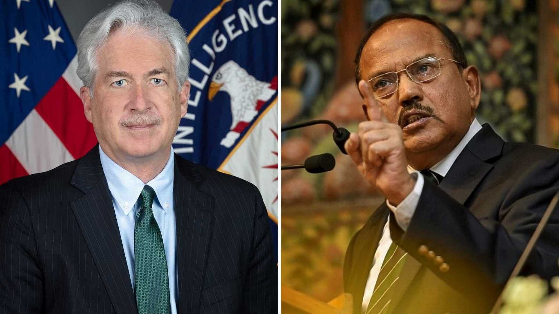 <div class="paragraphs"><p>NSA Ajit Doval and CIA director William J Burns. The two meet and discussed the Afghanistan situation, reports said.&nbsp;</p></div>