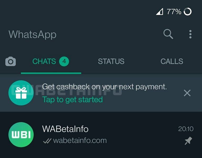 WhatsApp is planning to introduce the new cashback feature to boost the usage of WhatsApp payments.