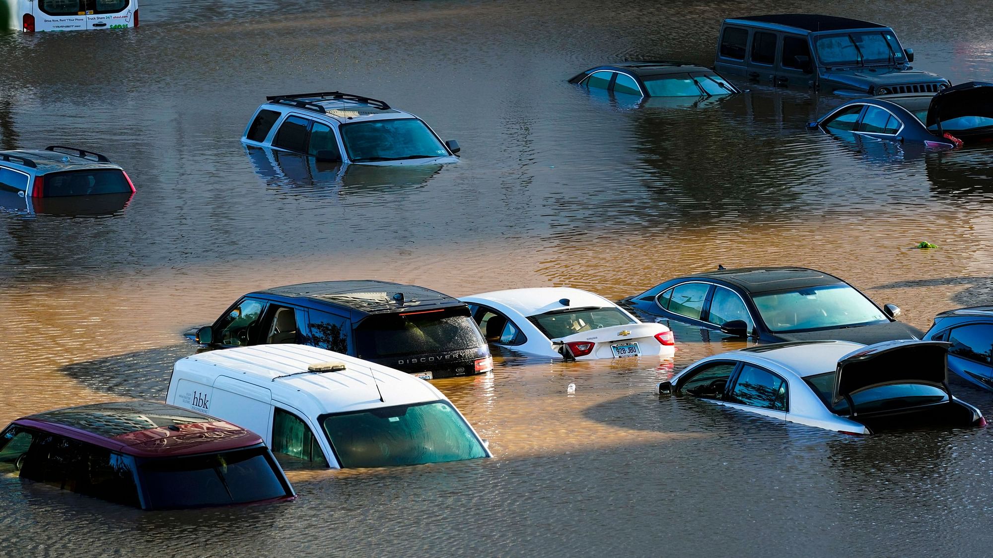 <div class="paragraphs"><p>Philadelphia: Vehicles are under water during flooding on 2 September in the aftermath of downpours and high winds from the remnants of Hurricane Ida that hit the area.</p></div>