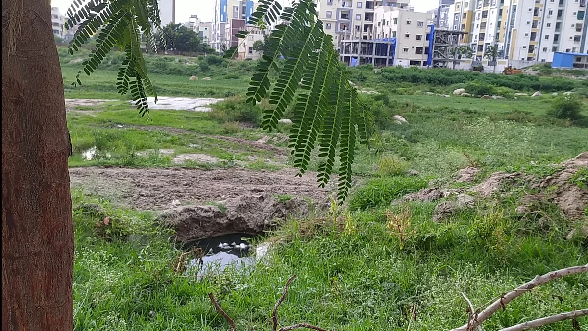 <div class="paragraphs"><p>The outlet of the sewage pipe makes puddles of dirty water outside Pochaiya’s house.</p></div>