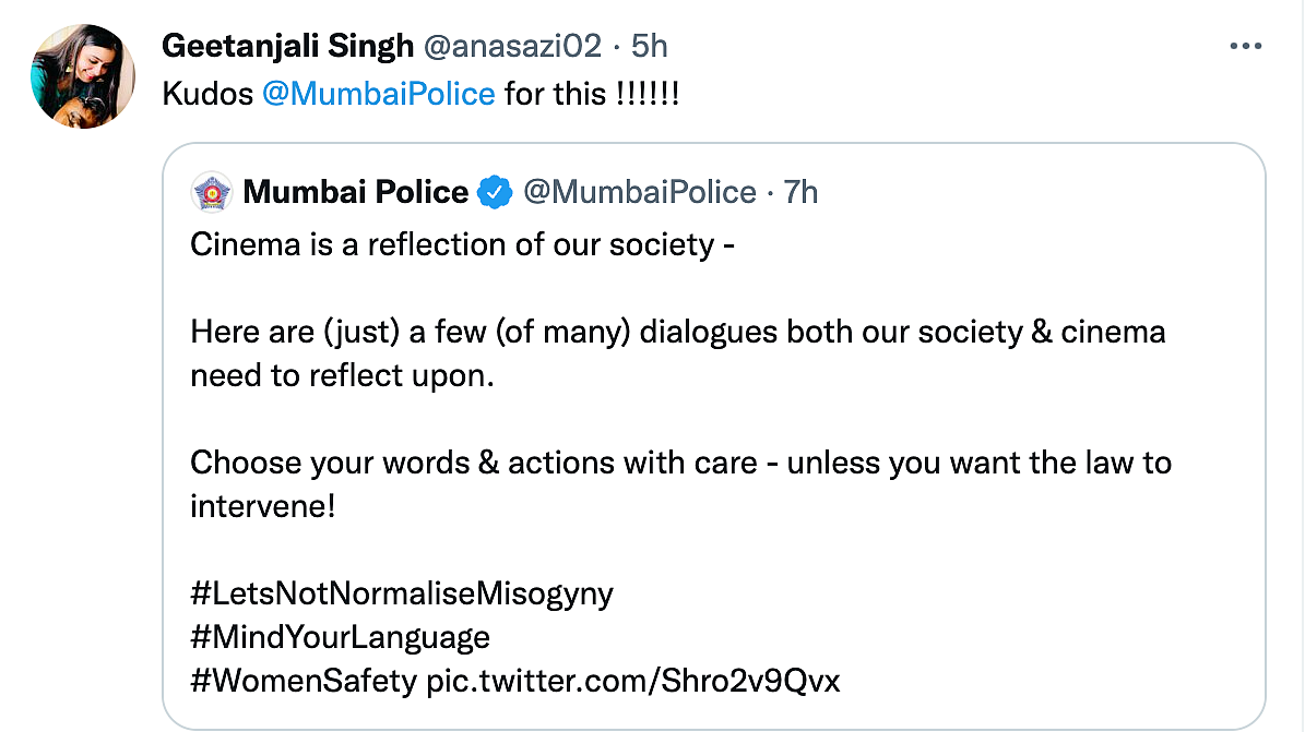 ‘Let’s Not Normalize Misogyny’: Mumbai Police’s Latest Post Wins Hearts