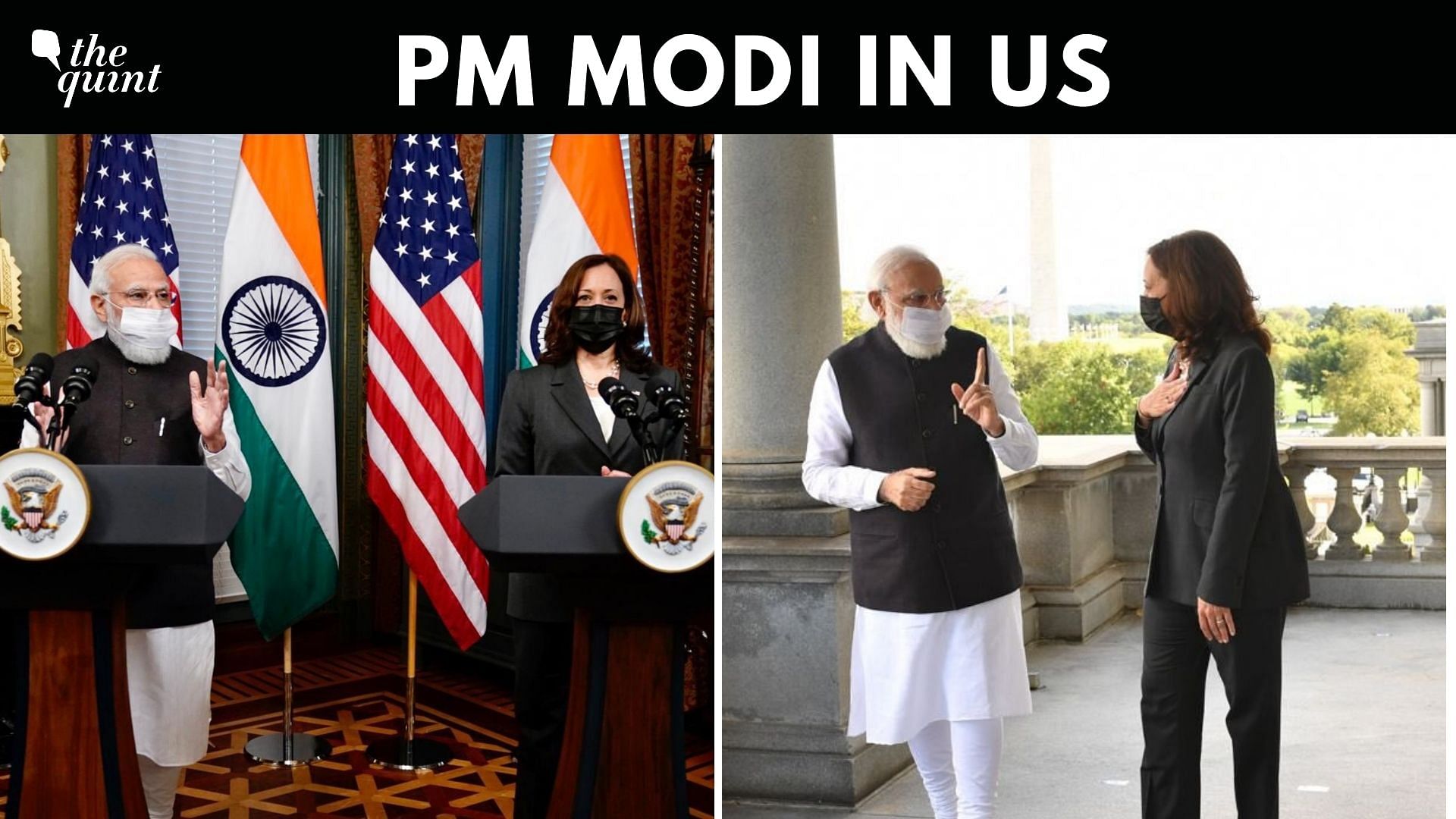 <div class="paragraphs"><p>PM Modi met US Vice President Kamala Harris for bilateral talks in Washington DC.</p></div>
