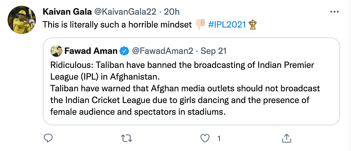 ‘Ridiculous, Awful’: Twitter Reacts as Taliban Bans IPL Telecast in Afghanistan