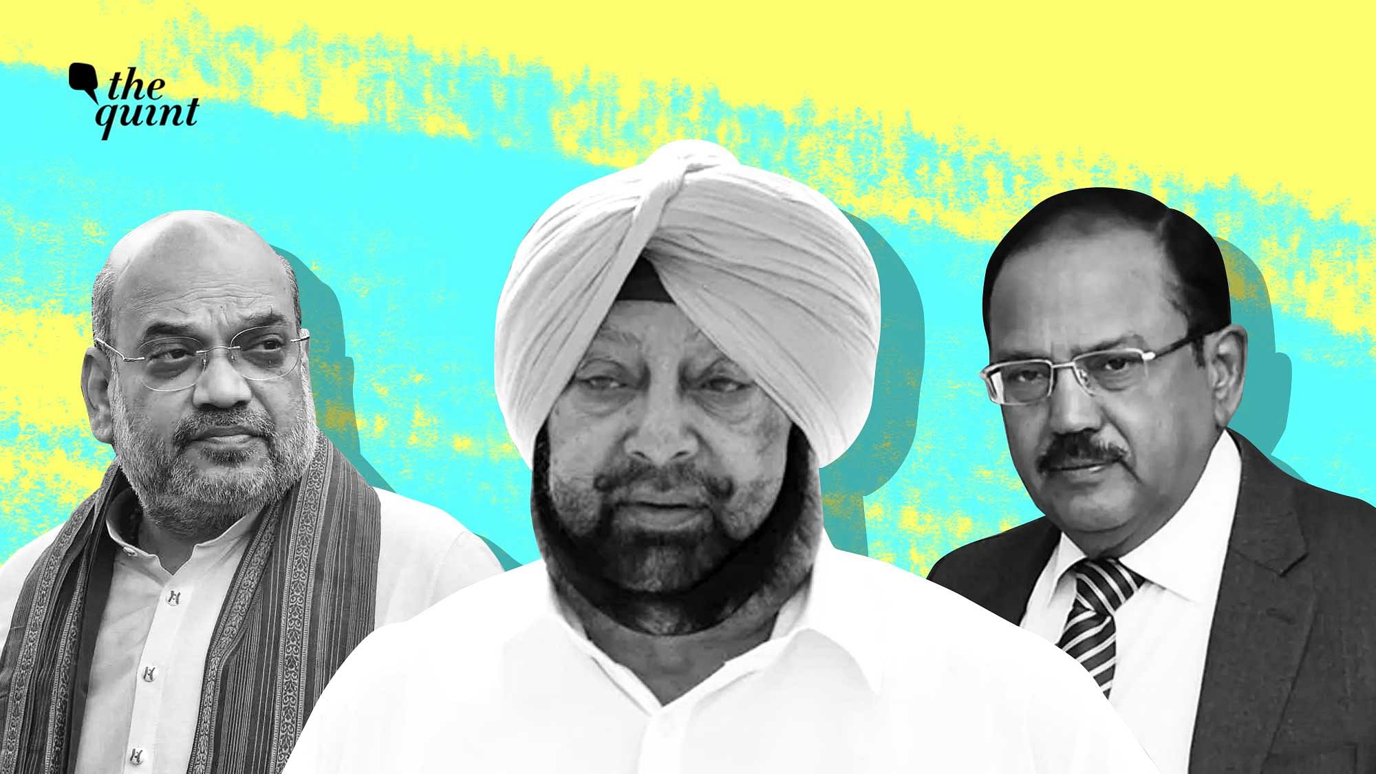 <div class="paragraphs"><p>Captain Amarinder Singh met Amit Shah and Ajit Doval during his visit to Delhi.</p></div>