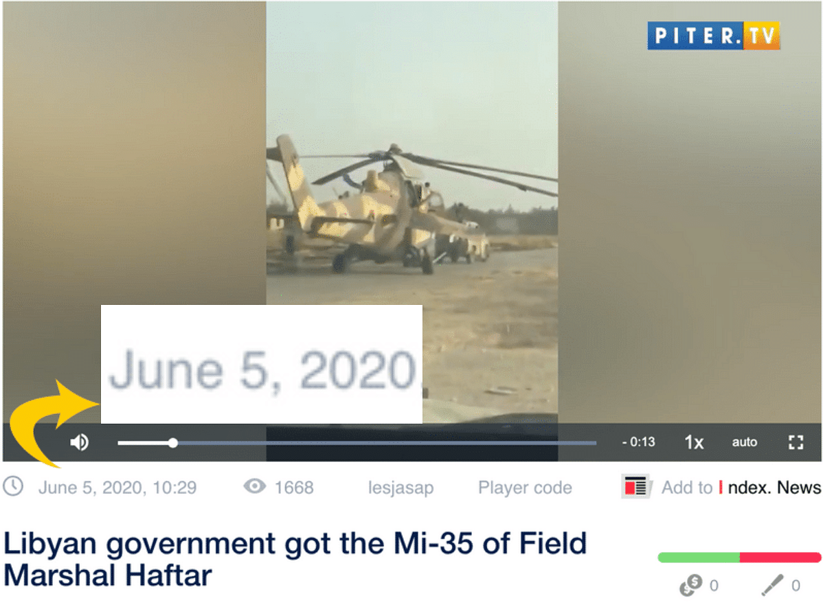 The viral video is from Libya and could be traced back to June 2020.

