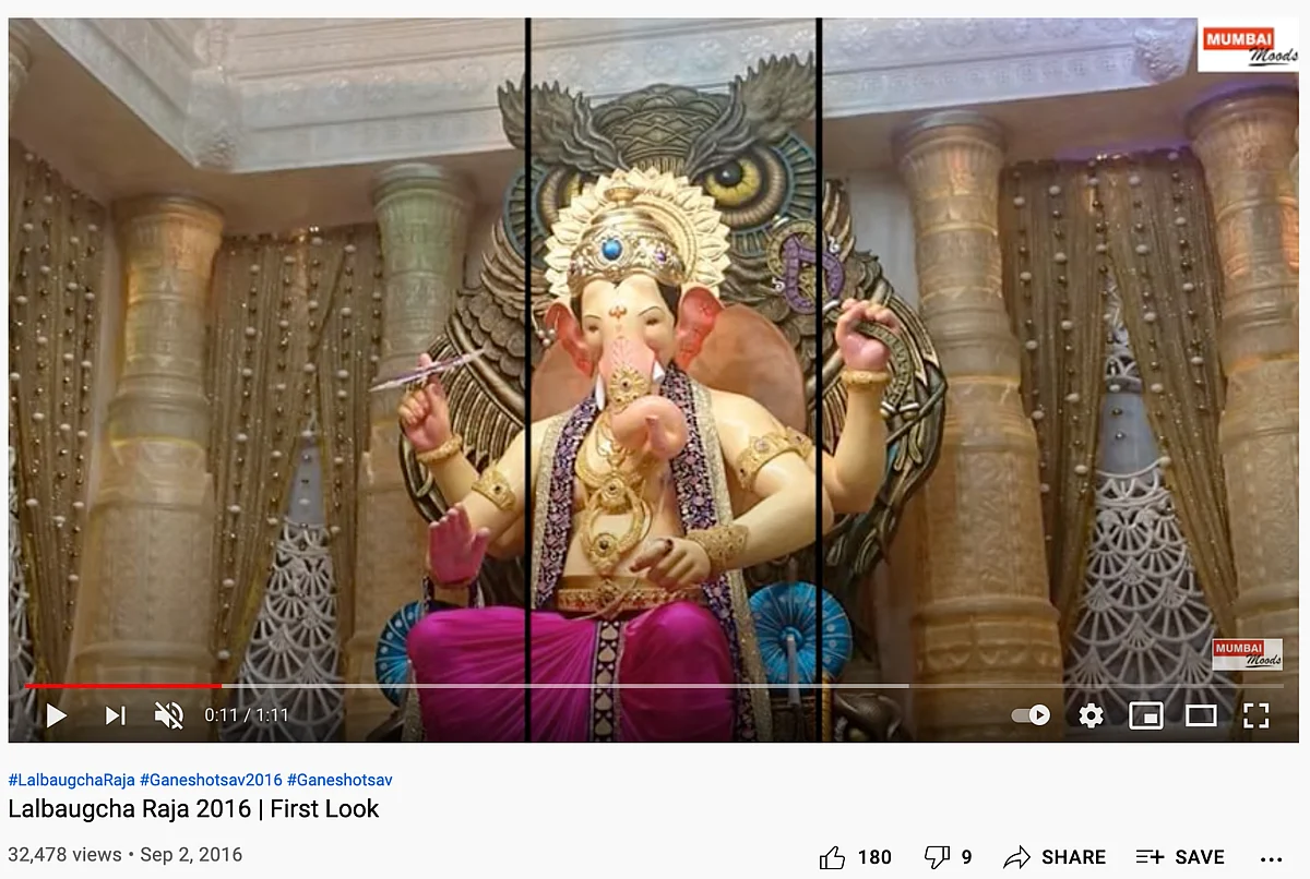 <div class="paragraphs"><p>Lalbaugcha Raja idol in 2016. </p></div>