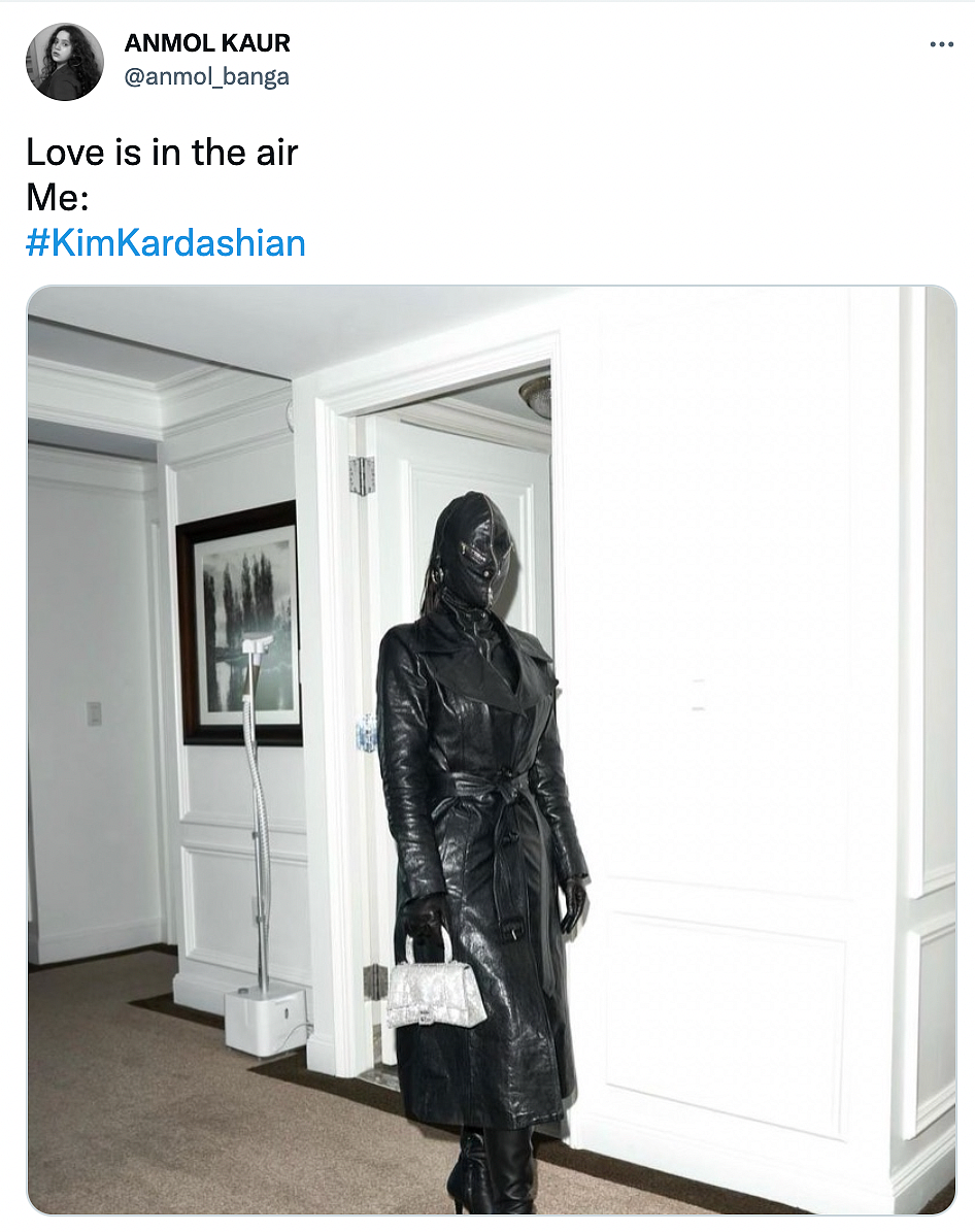 Kim Kardashian’s Balenciaga Bodysuit Triggers Jokes on Twitter
