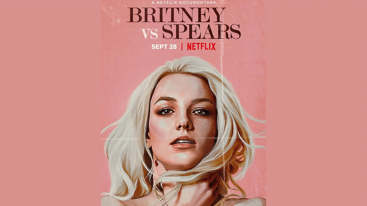 <div class="paragraphs"><p>Pop star Britney Spears on the poster for the Netflix documentary&nbsp;<em>Britney VS Spears.</em></p></div>