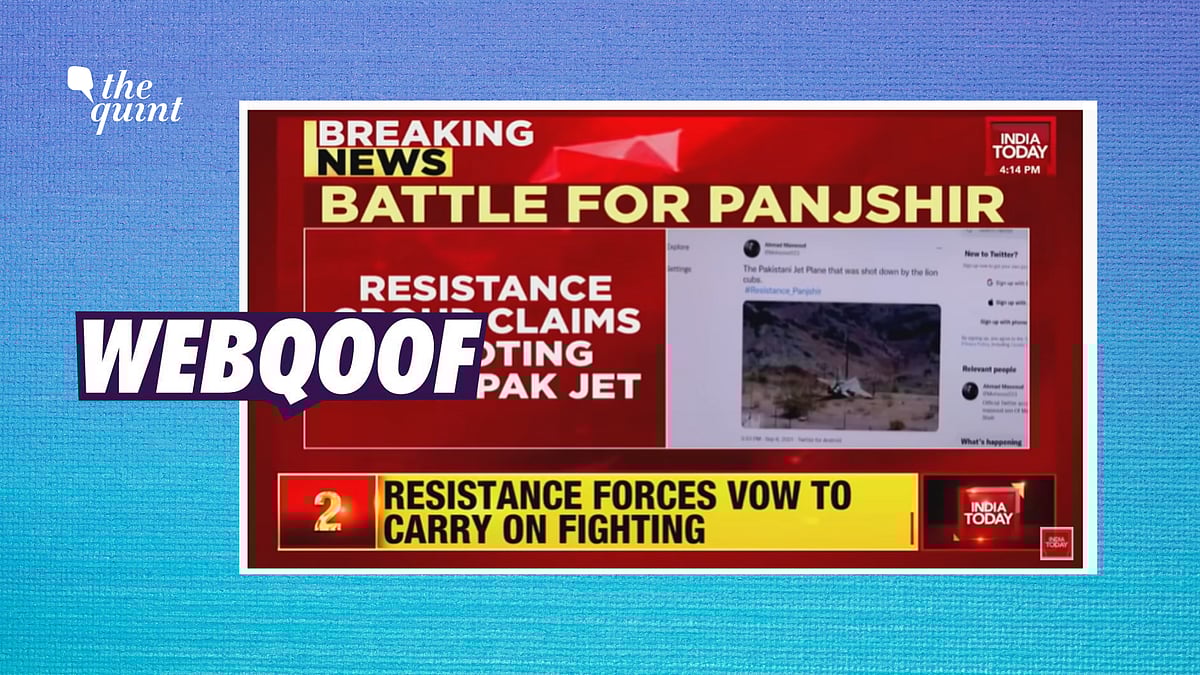 Fact Check No This Is Not A Pic Of A Pakistani Jet Plane Shot Down In Panjshir And Neither Is It Ahmad Massoud S Real Account