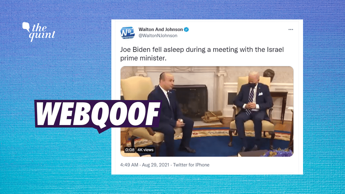 No, President Biden Was Not Asleep During a Meeting With Israel PM